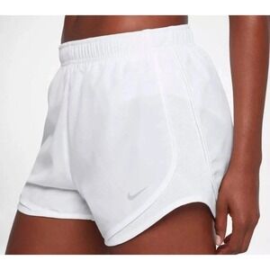 Nike Dry Tempo Running Shorts White Mesh Panels Athletic Activewear  XL/ #26332